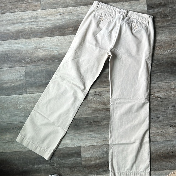 GAP pants cream colored trouser pant comfort size 8 Regular 100% Cotton - Picture 8 of 8